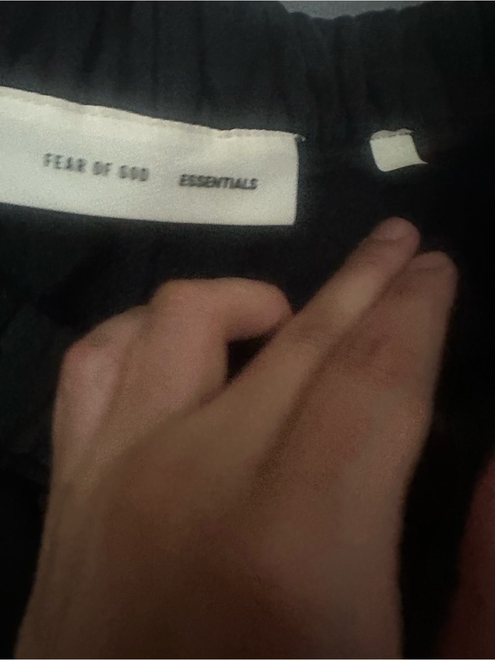 Essentials Black Sweatpants with Side Script - Picture 5 of 5